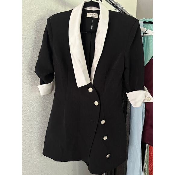 Atoir The Fallon Dress in Black & Ivory - Picture 7 of 10